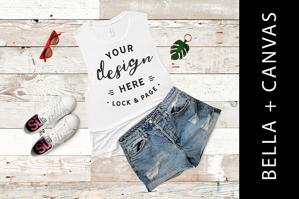 Download White BC 8803 Tank Top Mockup | Creative Product Mockups ...