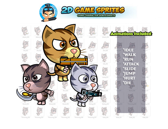 Top game assets tagged Cats and Sprites 