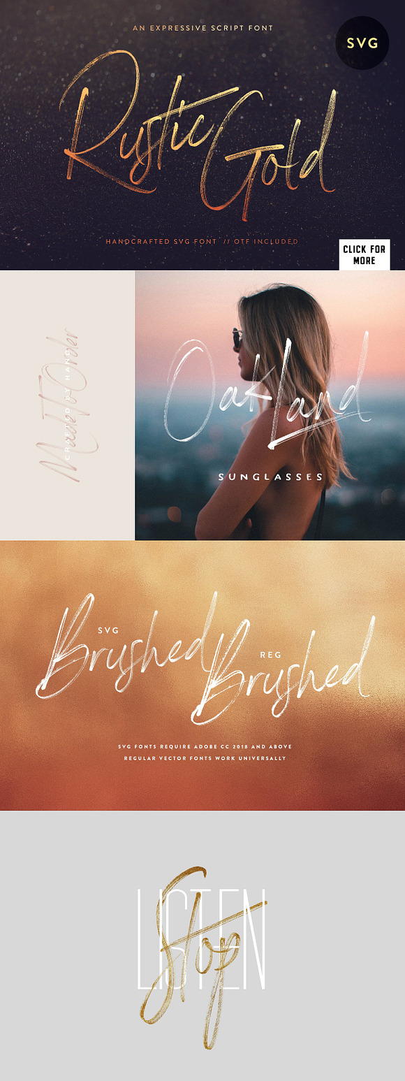 Download The Handcrafted Svg Font Bundle Stunning Display Fonts Creative Market