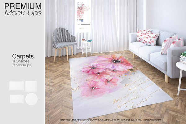 Download Carpets in Living Room Pack | Creative Photoshop Templates ...