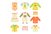 Baby Clothes Poster Collection | Decorative Illustrations ~ Creative Market