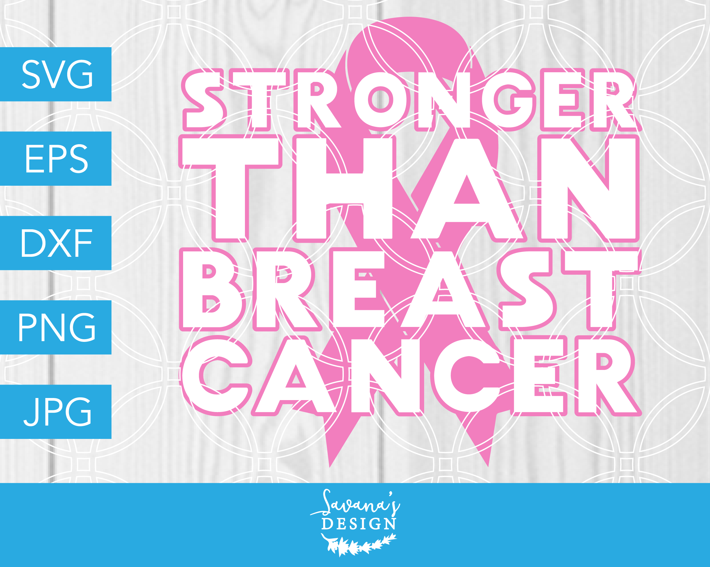 Stronger Than Breast Cancer Svg Pre Designed Vector Graphics Creative Market