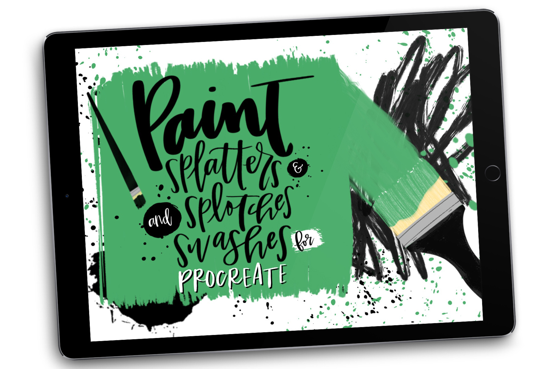 Paint Splatter Stamps For Procreate Unique Illustrator Add Ons Creative Market