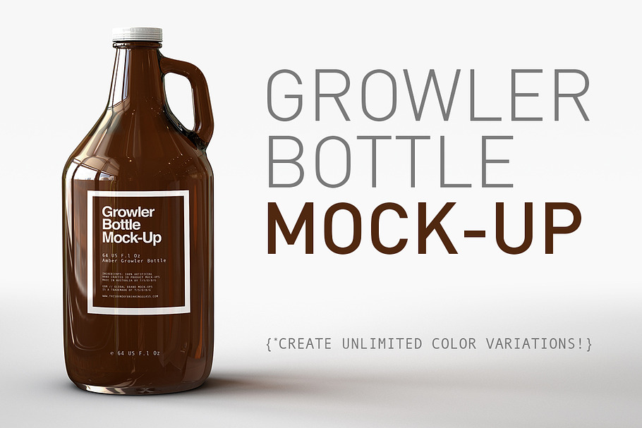 Download Cold Brew Coffee Bottle Mock-Up | Creative Photoshop ...