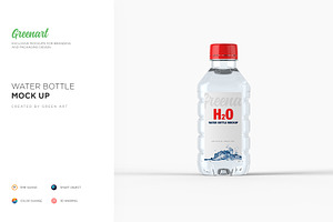 Download Blue Pet Water Bottle Mockup Set Creative Photoshop Templates Creative Market