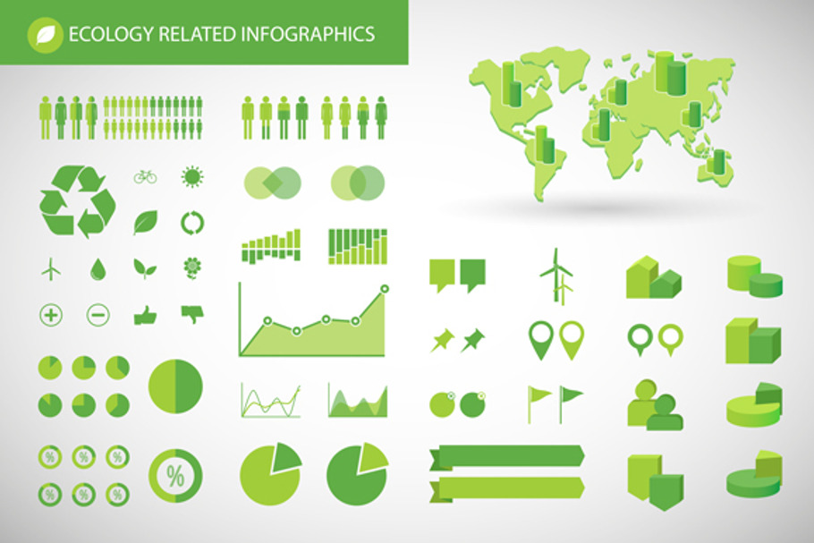 Recycle Icon Set | Pre-Designed Illustrator Graphics ~ Creative Market