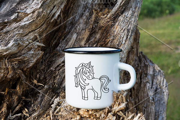 Download Black campfire enamel mug mockup | Creative Photoshop ...