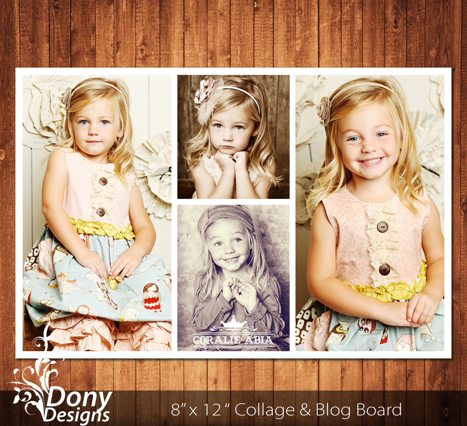 Photography Template Photo Collage | Card Templates ~ Creative Market