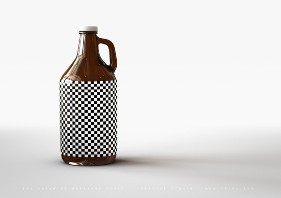 Download Growler Beer Bottle Mock Up Creative Photoshop Templates Creative Market