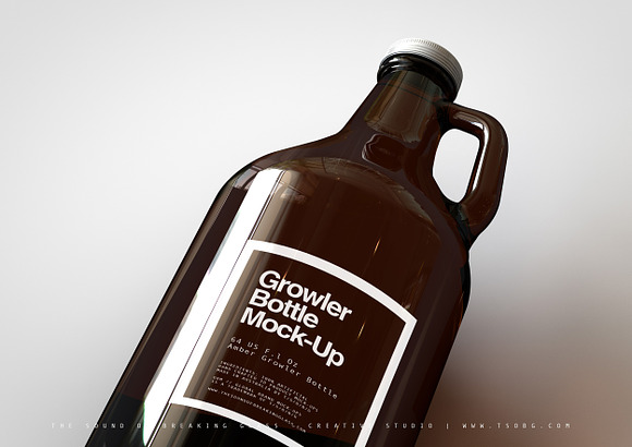 Download Growler Beer Bottle Mock Up Creative Photoshop Templates Creative Market