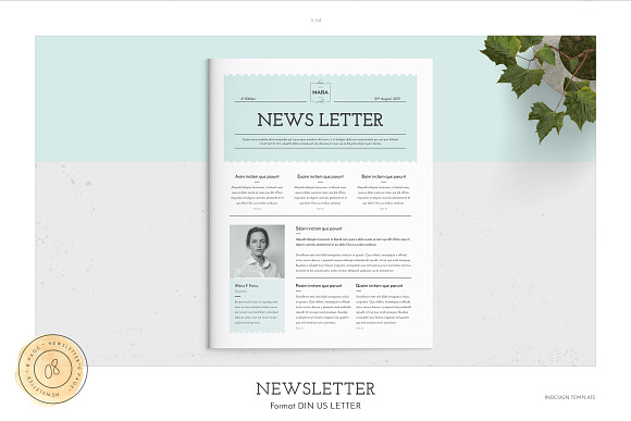 Download Newsletter Creative Indesign Templates Creative Market