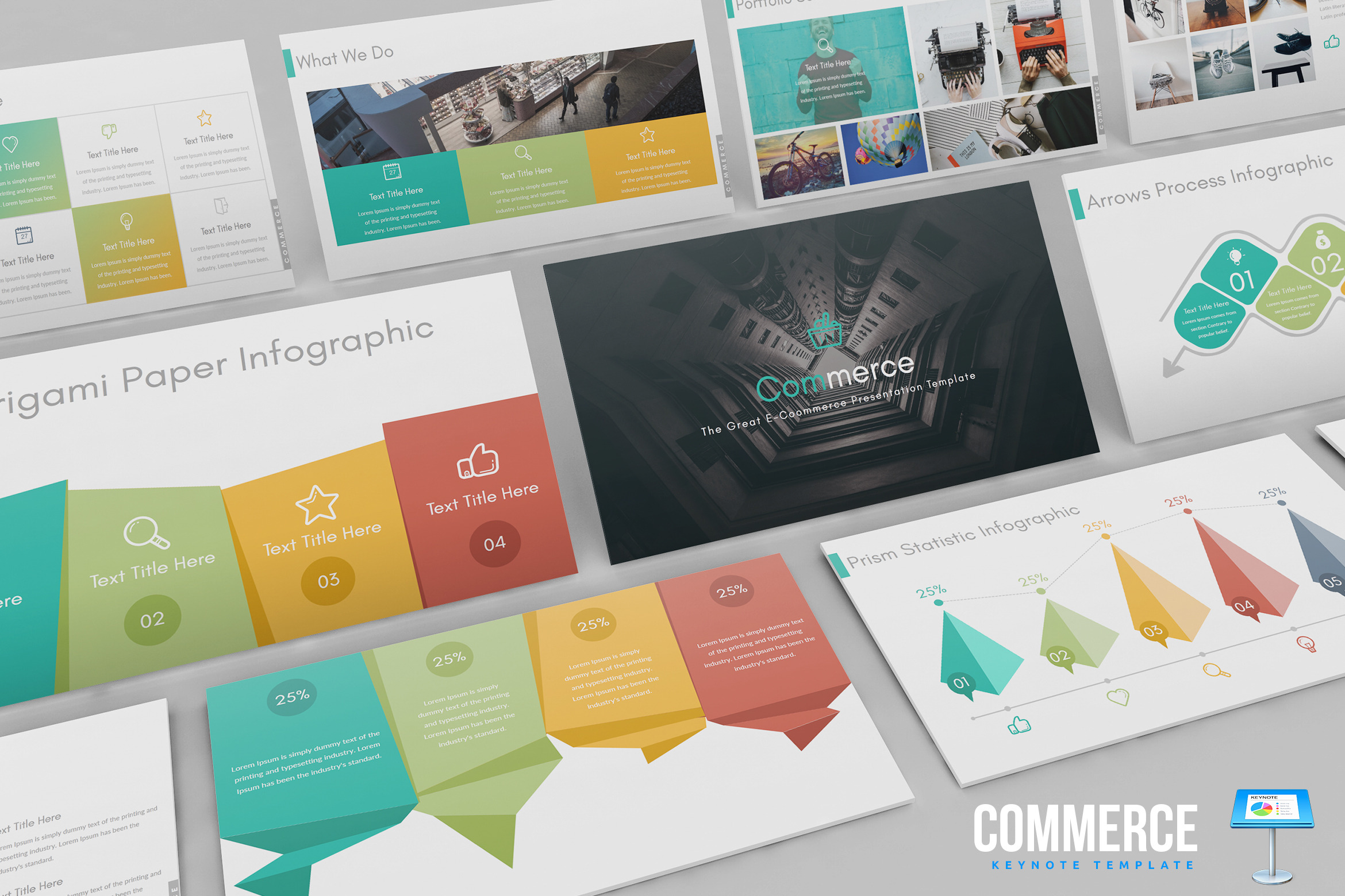 Commerce - Keynote Template | Presentation Templates ~ Creative Market