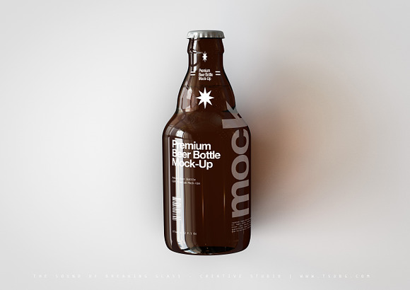 Download Beer Bottle Mock Up Steinie Bottle Creative Photoshop Templates Creative Market