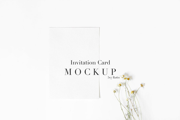 Download Card Mockup 5x7 Stationery Mock | Pre-Designed Photoshop ...