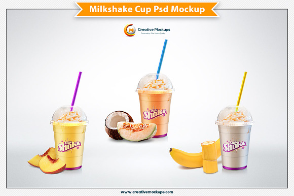 Milkshake Cup Mockup Bundle (2278925)