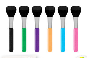 Makeup Brush Clipart Pre Designed Photoshop Graphics Creative Market