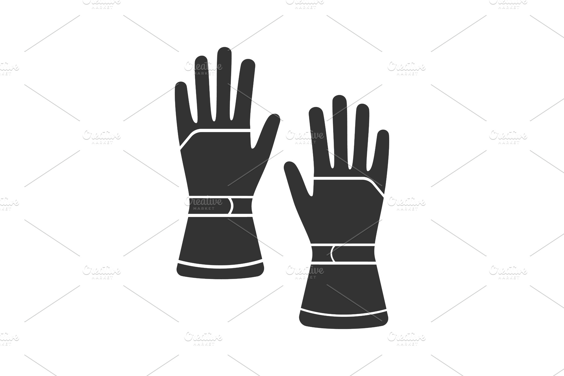 Download Winter Ski Gloves Glyph Icon Pre Designed Vector Graphics Creative Market