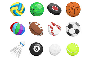 Sport Balls Set pattern | Pre-Designed Illustrator Graphics ~ Creative ...