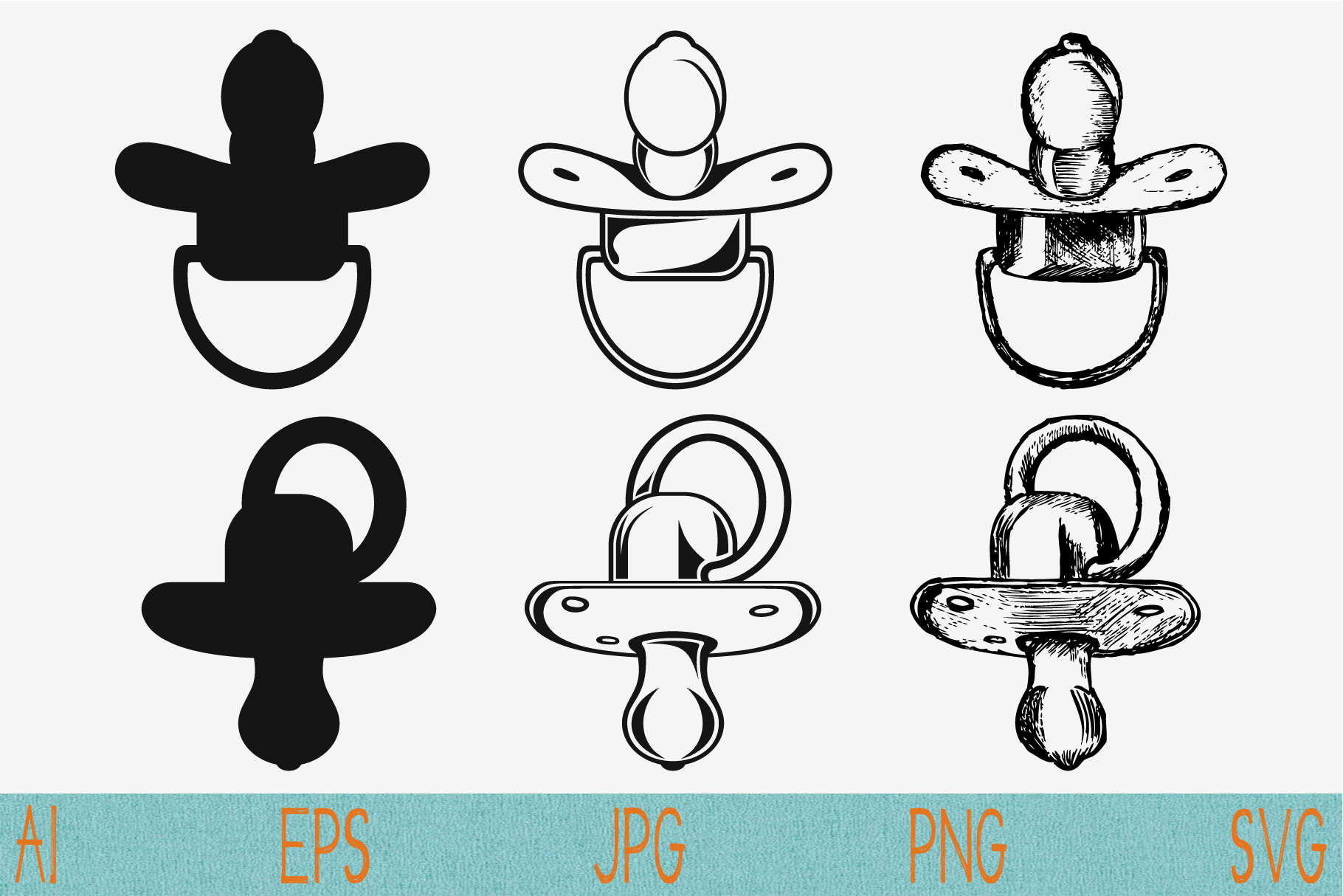 Download Pacifier Dummy Binky Soother Svg Pre Designed Photoshop Graphics Creative Market