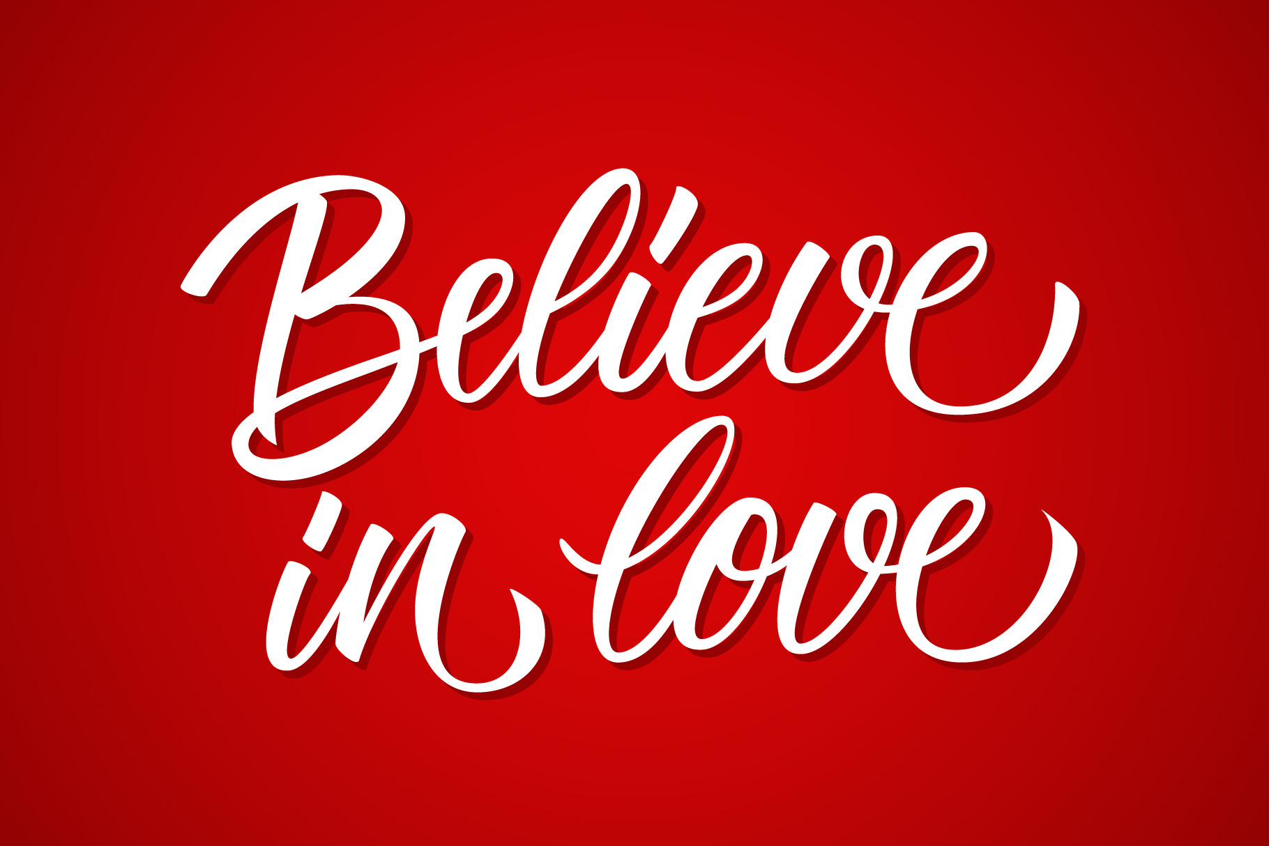 Believe in Love hand lettering | Graphics ~ Creative Market