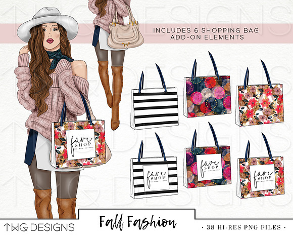 Fashion Bag Clipart Collection Graphic by TheGGShop · Creative Fabrica