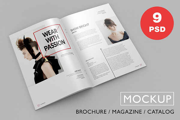 Download Brochure Magazine Psd Mock Ups Creative Photoshop Templates Creative Market Yellowimages Mockups