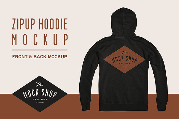 Download Zipup Hoodie Mockup Creative Photoshop Templates Creative Market