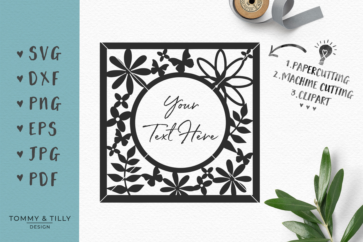 Download Round Floral Frame Svg Clipart Pre Designed Photoshop Graphics Creative Market