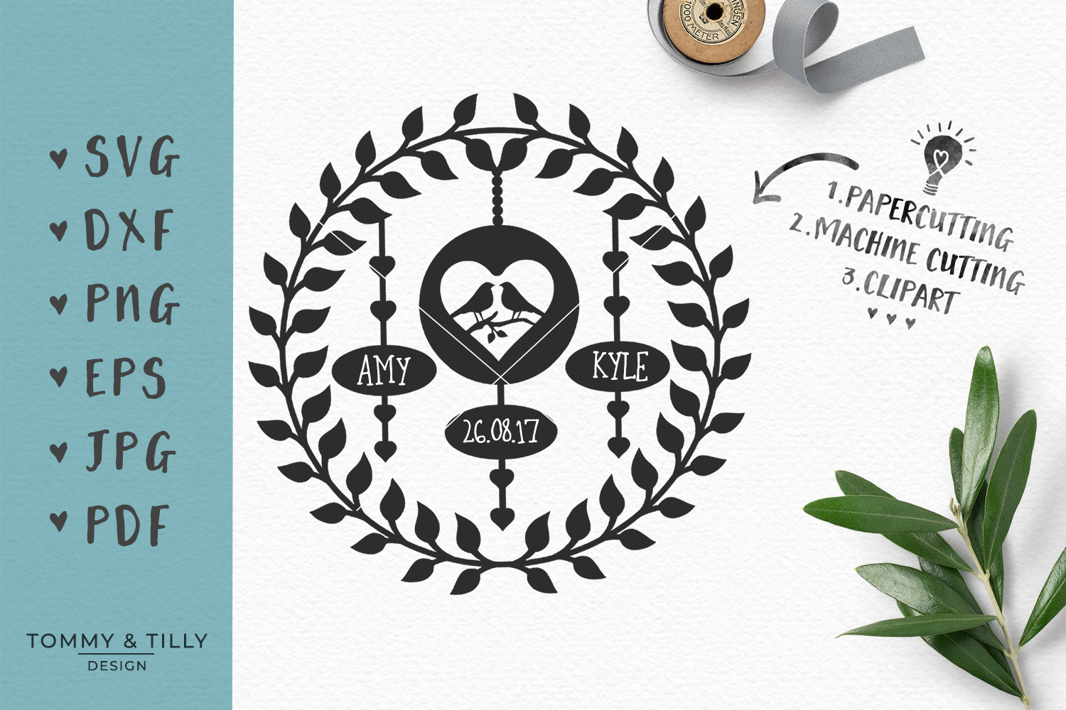 Download Wedding Garland Svg Clipart Pre Designed Photoshop Graphics Creative Market