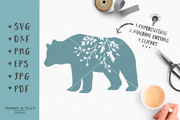 Download Mama Bear Silhouette Svg Clipart Pre Designed Photoshop Graphics Creative Market