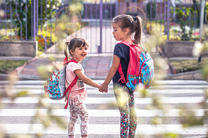 Children Go To School Happy Student High Quality Education Stock Photos Creative Market