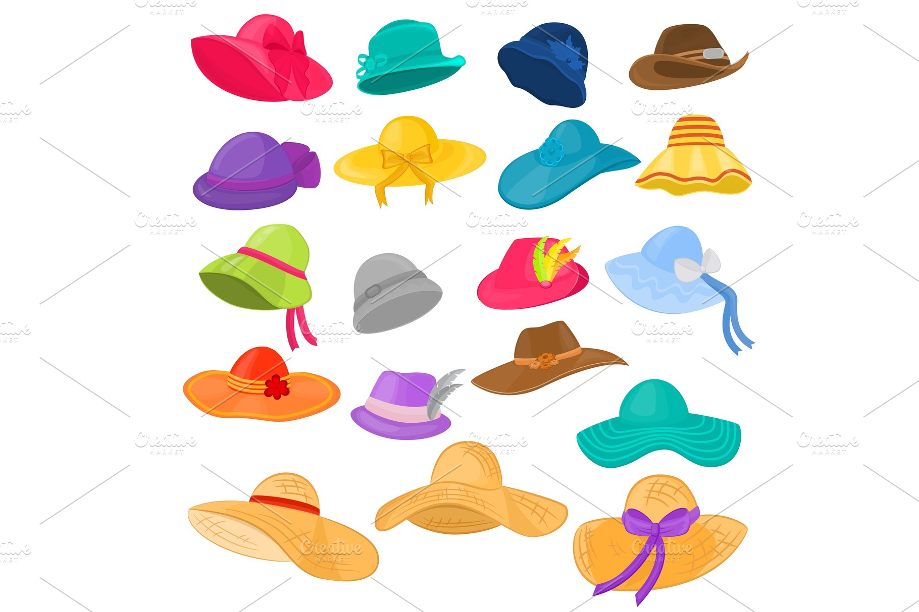 Woman hat vector fashion clothing | Illustrations ~ Creative Market