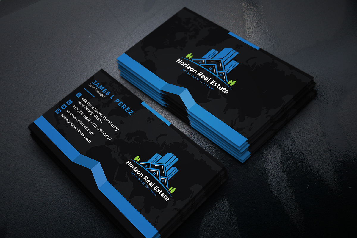 Modern Business Card 1 | Creative Photoshop Templates ~ Creative Market