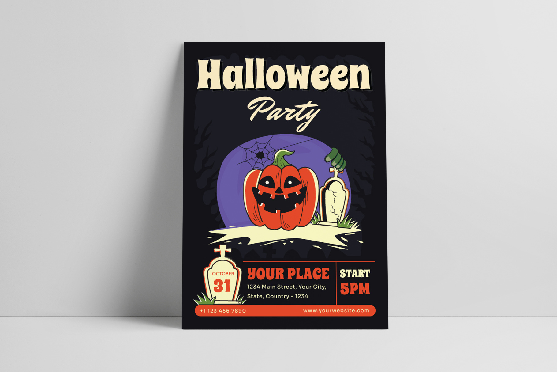 Haloween Day Flyer Template | Flyer Templates ~ Creative Market