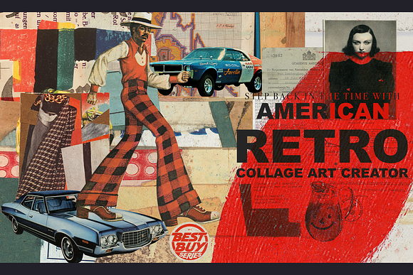 Retro Ephemera Collage Pack - Vintage Magazine Clippings