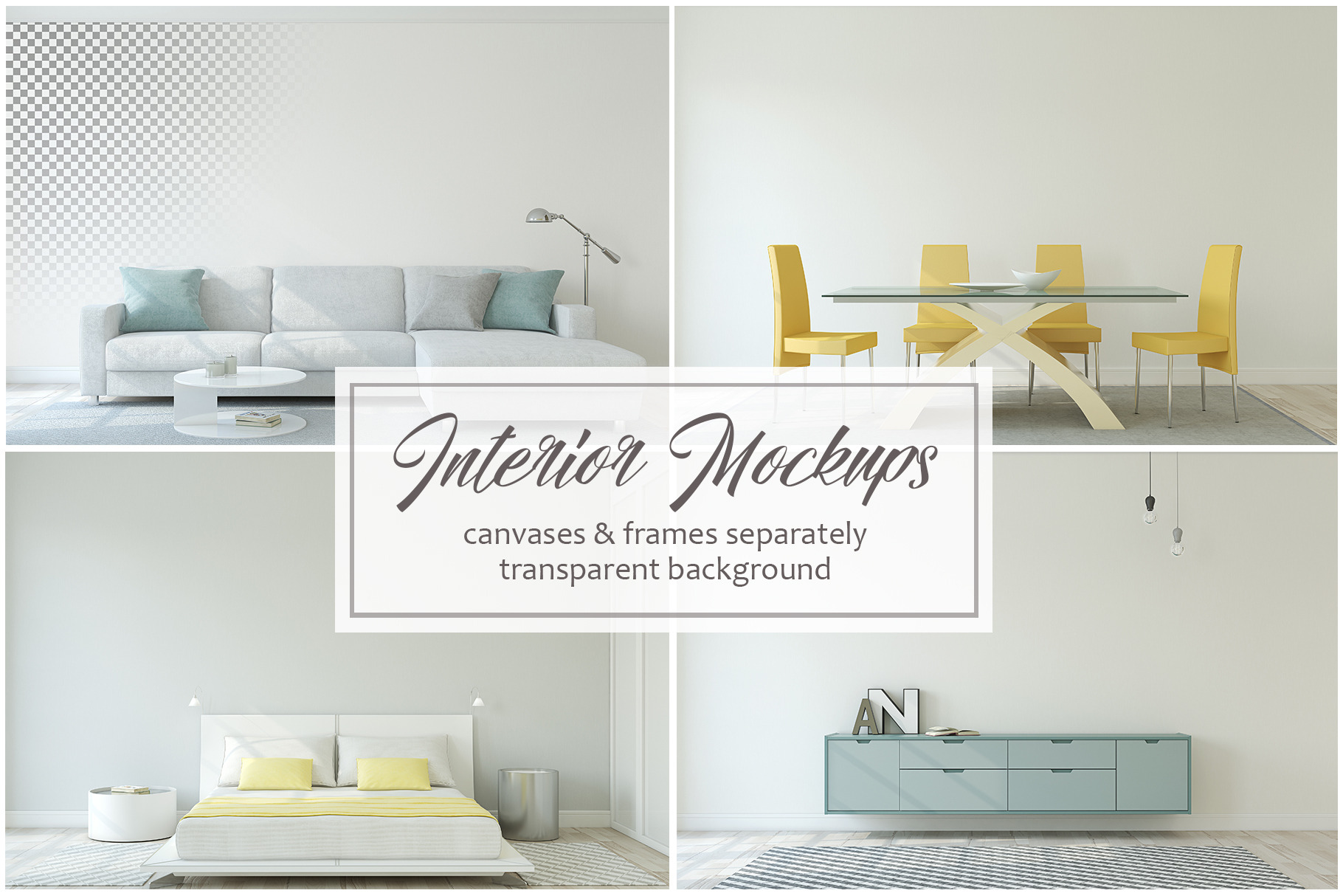 Download Modern Interior Mock Ups Creative Photoshop Templates Creative Market PSD Mockup Templates