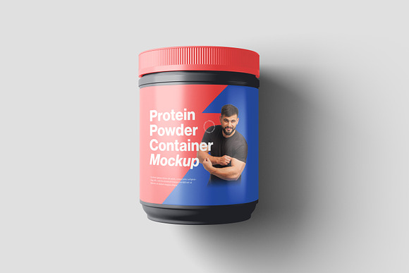 Protein Powder Container Mockups  Packaging Mockups ~ Creative Market