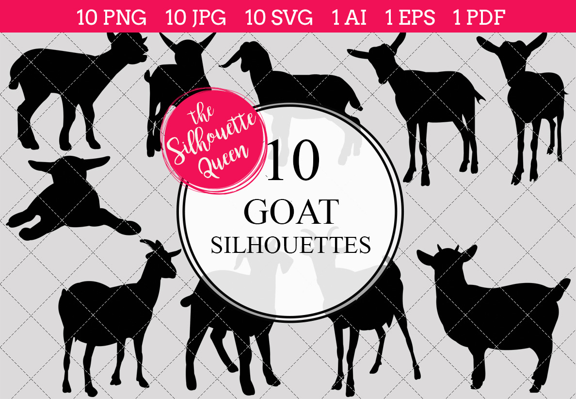 Download Goat Silhouette Clipart Vector Pre Designed Illustrator Graphics Creative Market