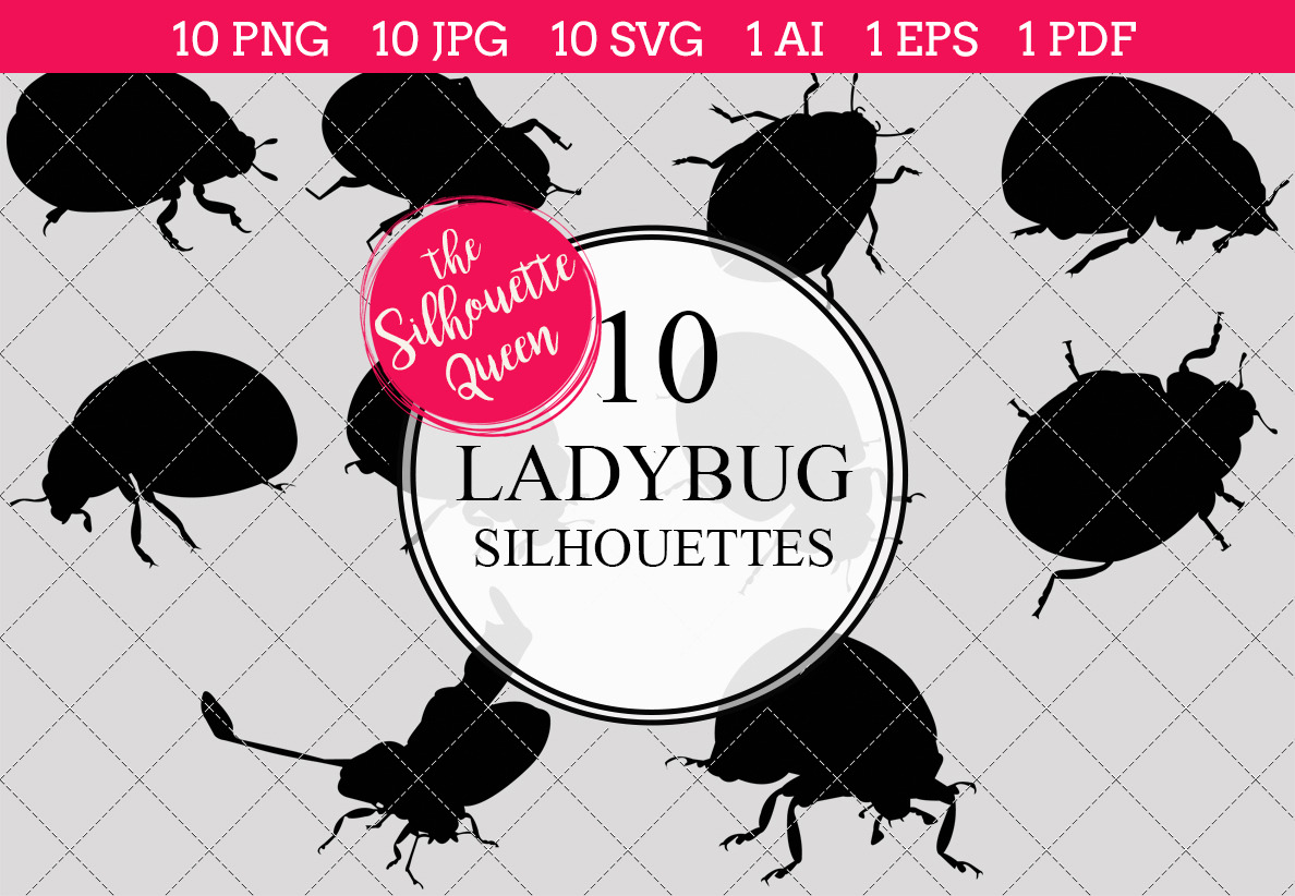 Download Ladybug Silhouette Clipart Vector Pre Designed Illustrator Graphics Creative Market