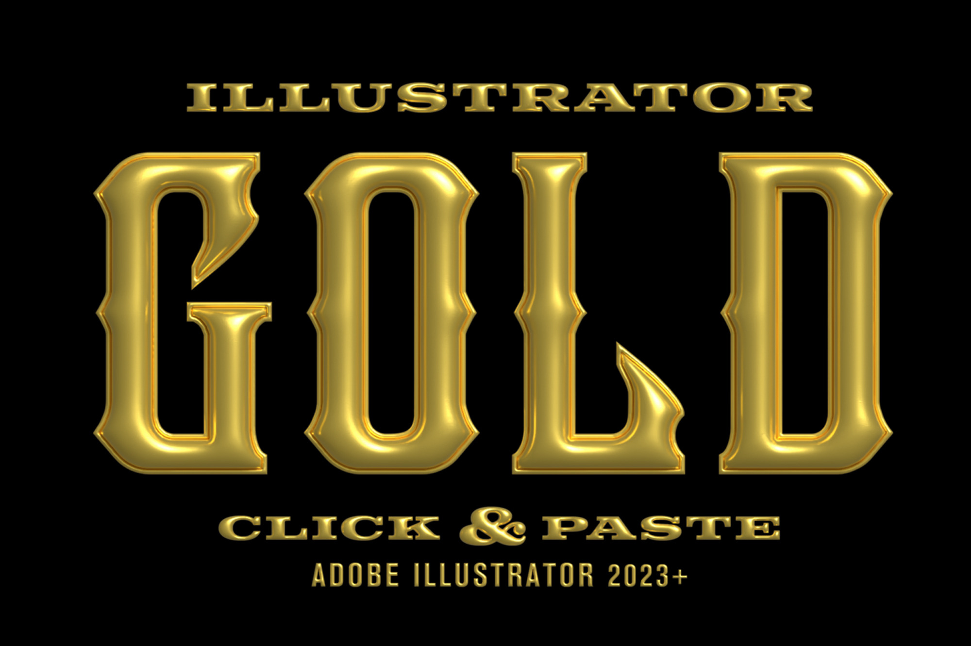 gold effect illustrator download