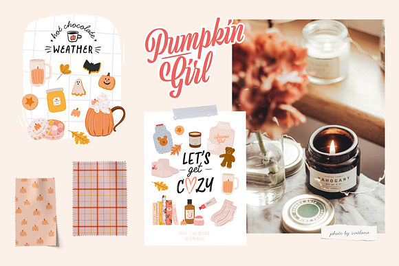 Cozy Vibes & Pumpkin Spice Kiss-Cut Planner Sticker Sheet – Plan with élan