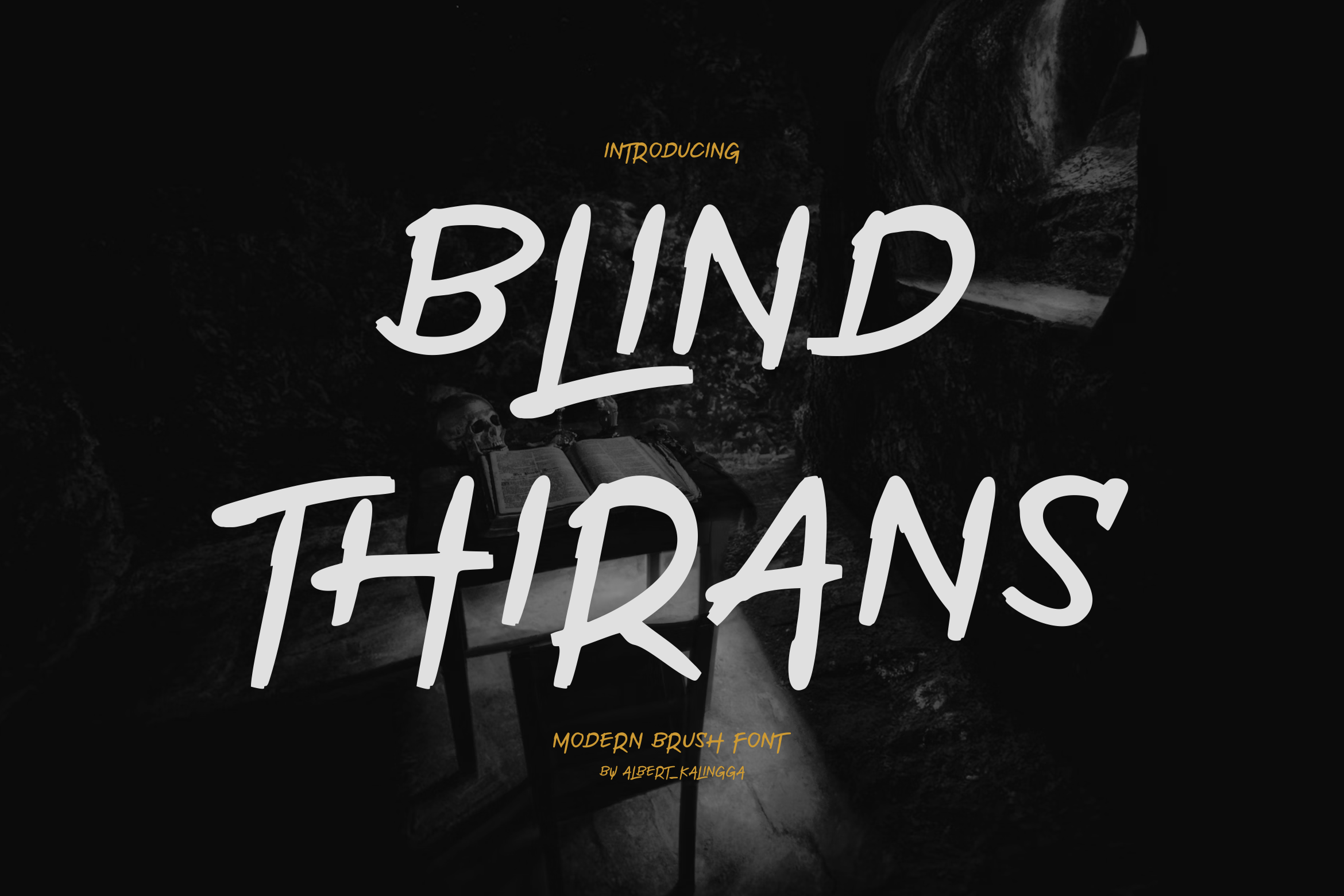 Blind Thirans Font Fonts Creative Market