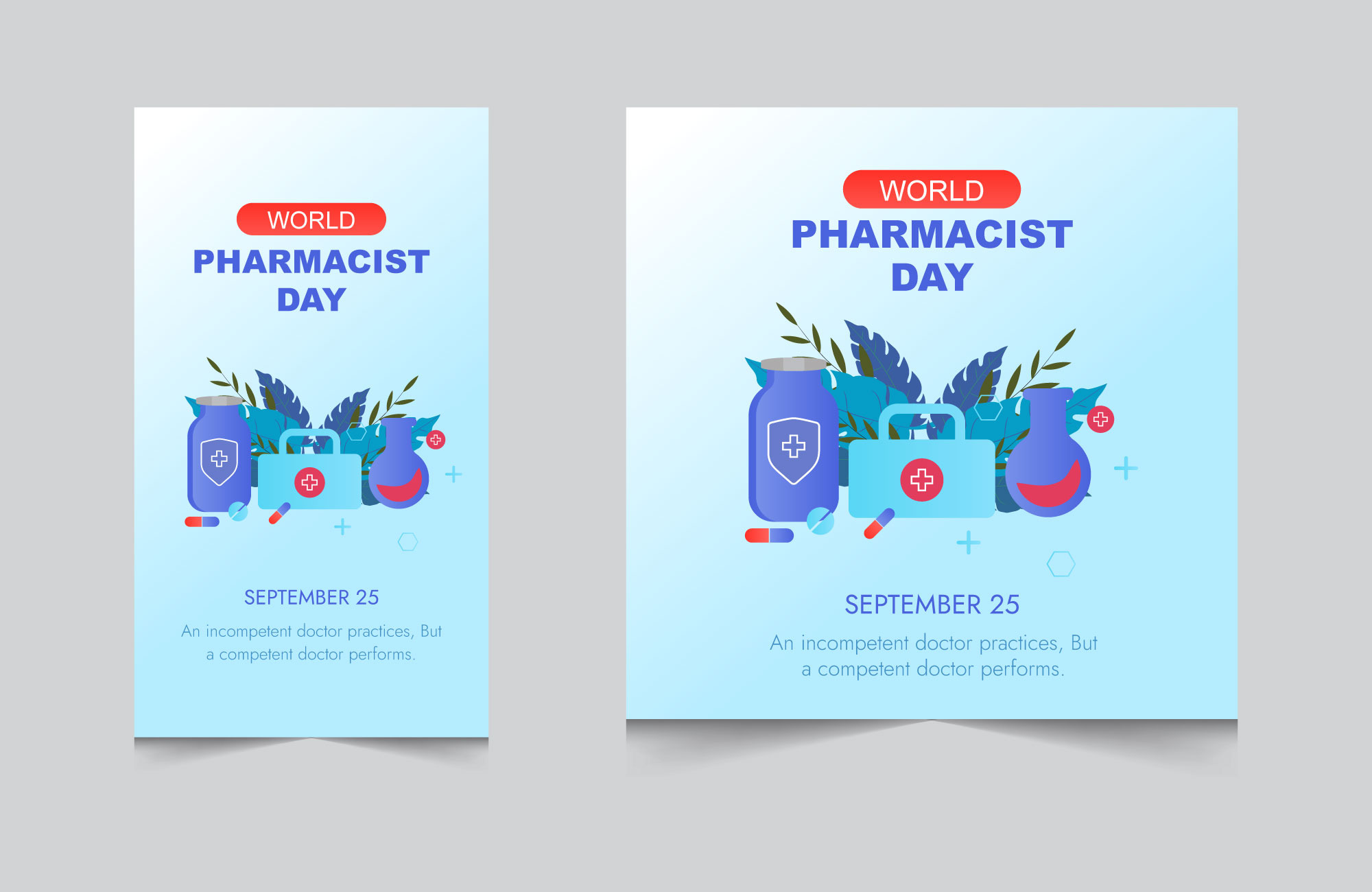 world pharmacist day banner | Social Media Templates ~ Creative Market