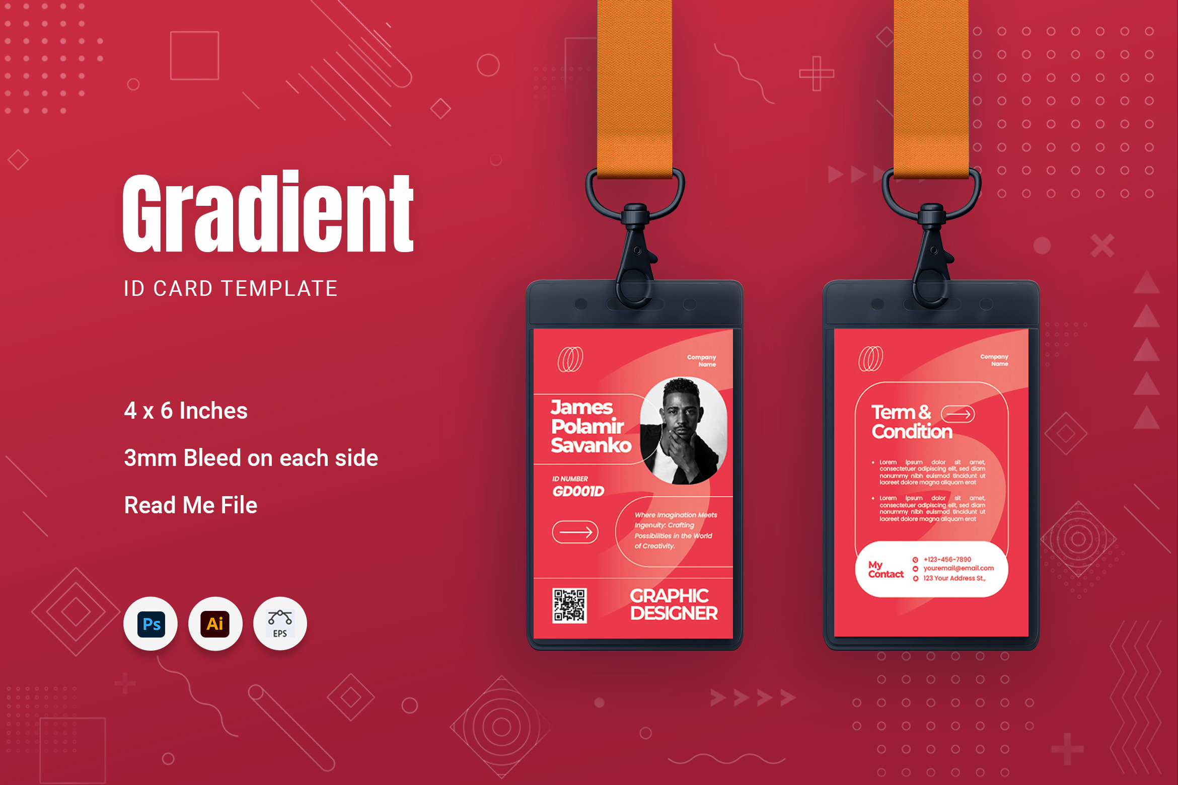 gradient-id-card-print-templates-creative-market