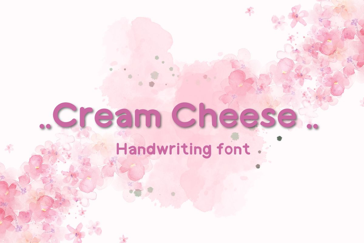 Cream Cheese Handwriting Font | Handwriting Fonts ~ Creative Market