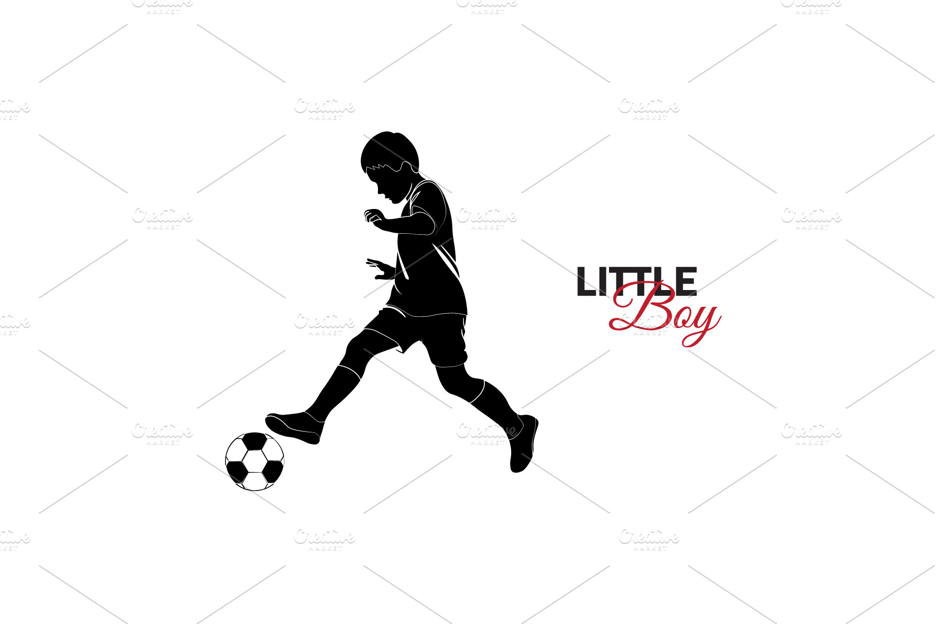 baby. Little boy playing soccer | Pre-Designed Photoshop Graphics ...