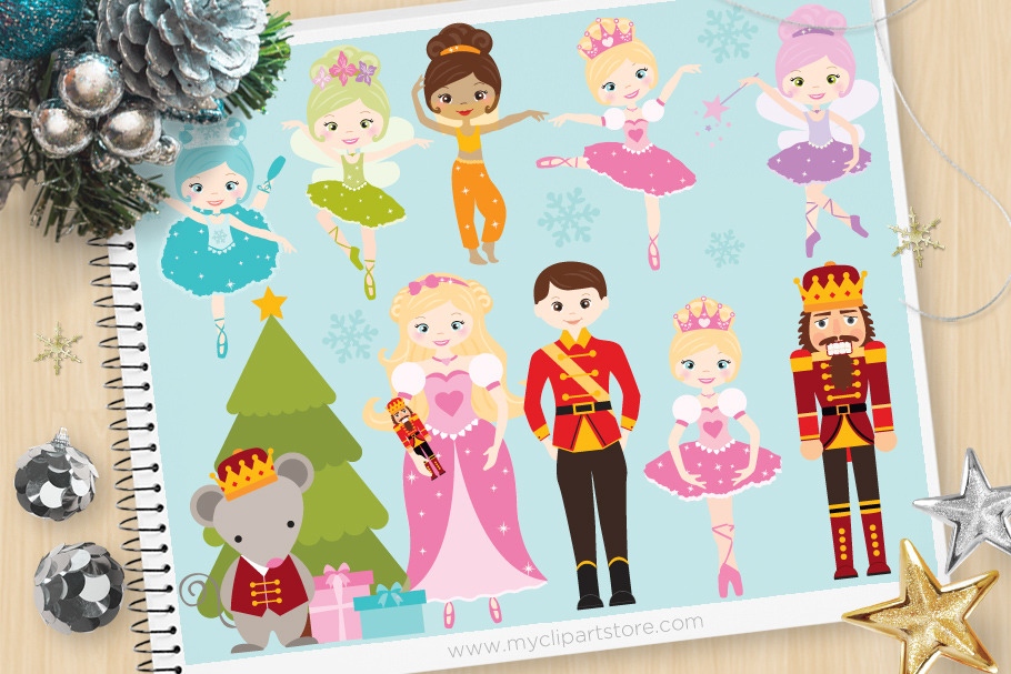 Nutcracker Princess Clipart Pre Designed Photoshop Graphics Creative Market