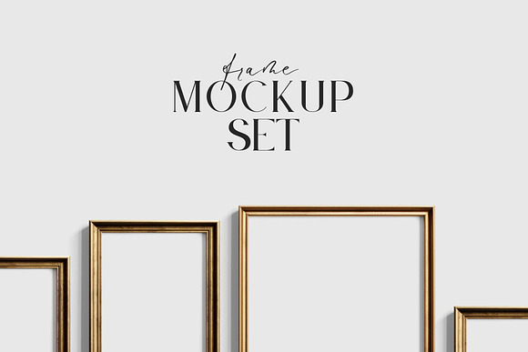 Gallery Wall Mockup, Set of 8 Frames, Frame Mockup