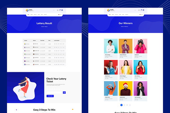 Rifa - Online Lotto & Lottery HTML Template by pixelaxis