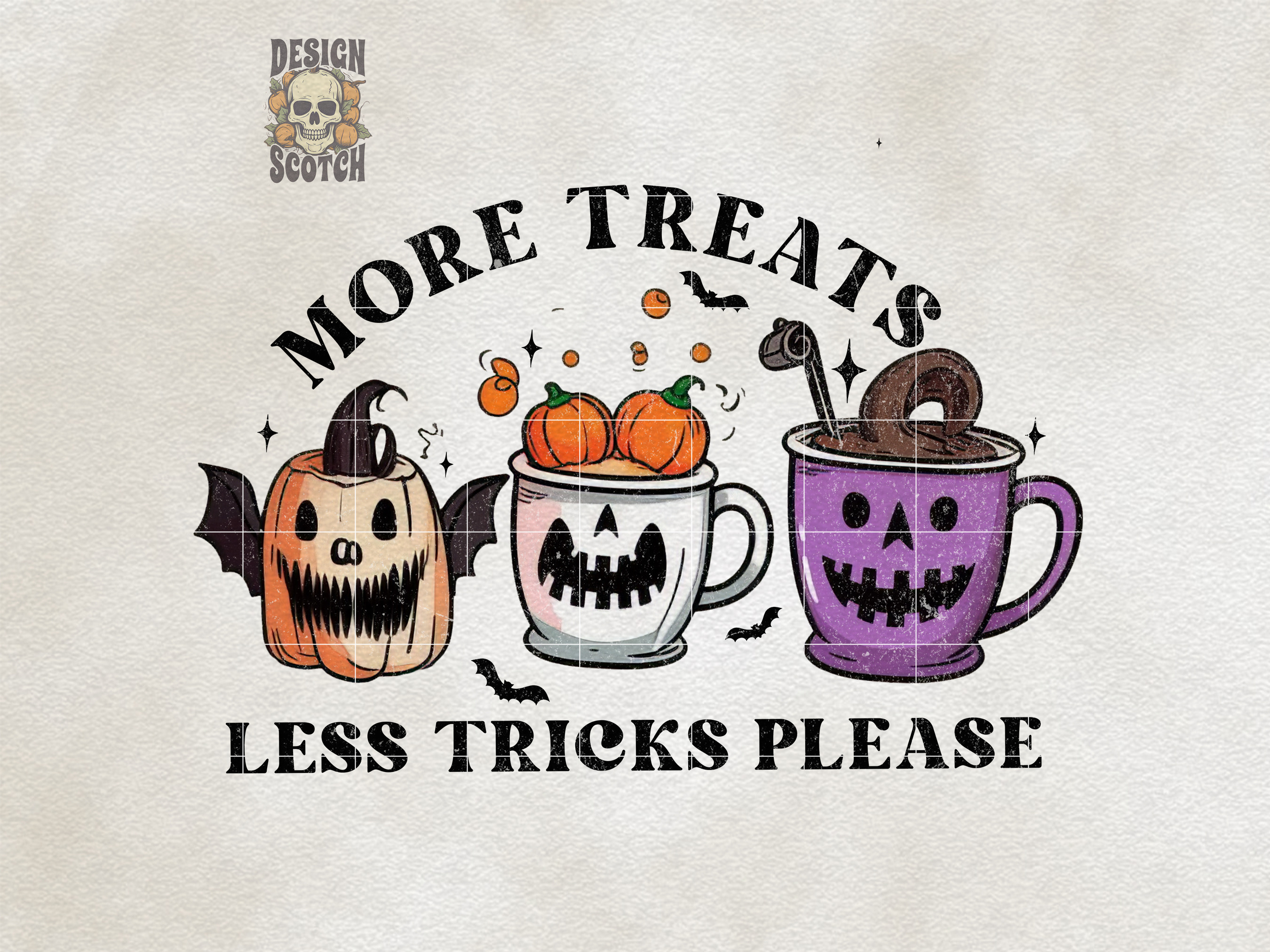 Trick or Treat Halloween Print Png Object Illustrations Creative Market